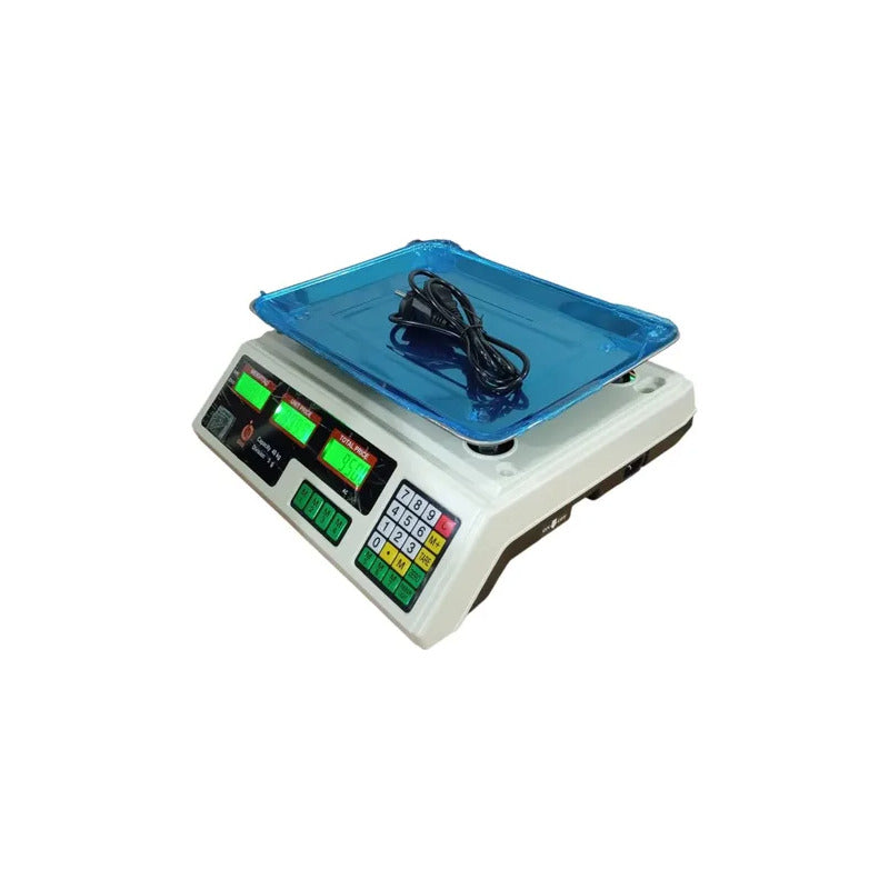 Pesa Balanza Digital 40kg Con Bandeja Plomo