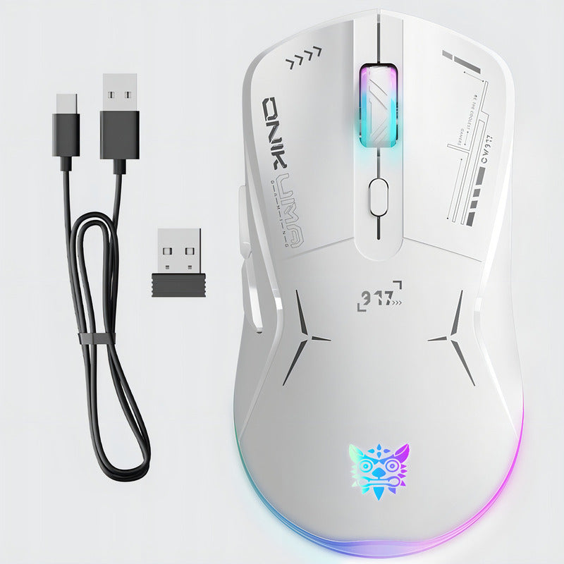 Mouse Gamer Inalámbrico Cw917 Blanco Onikuma