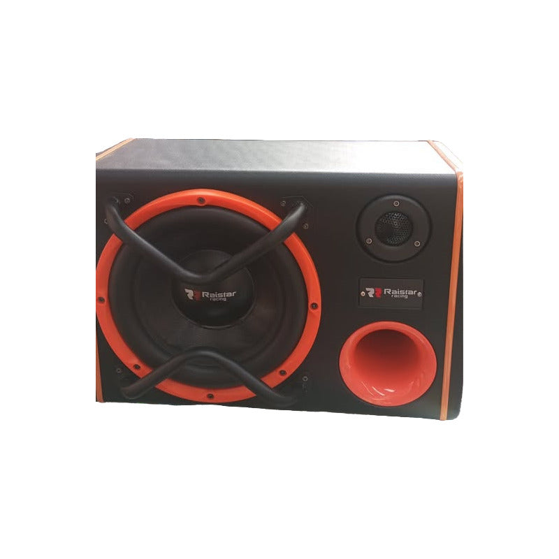 Subwoofer 2000w Amplificado 10 Pulgadas Acústica Para Auto Negro