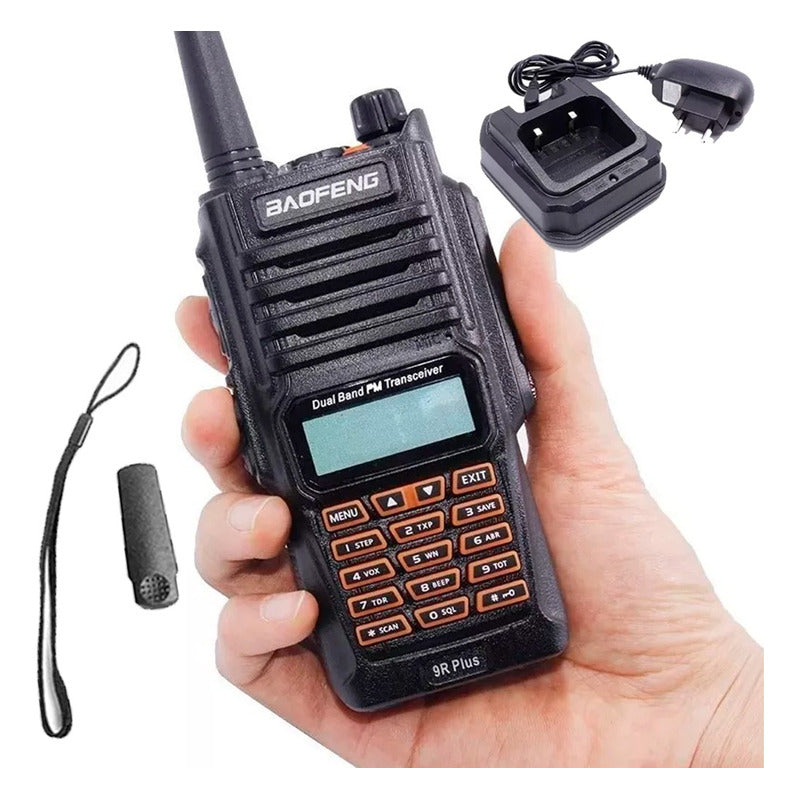 Radio Transmisor Uv-9r Plus Walkie Talkie Resistente Al Agua Negro 2