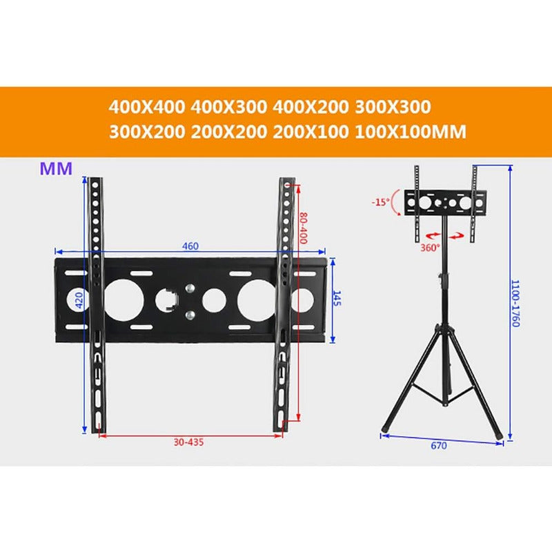 Trípode Base Pedestal Para Tv 32 A 55 Pulgadas Negro
