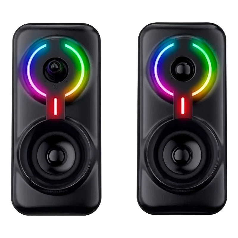 Parlantes Con Bajo Portátiles Multimedia Bocinas Para Pc Negro