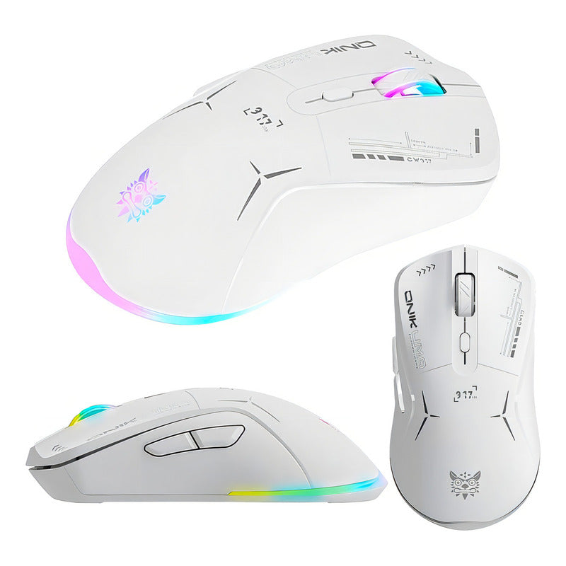 Mouse Gamer Inalámbrico Cw917 Blanco Onikuma