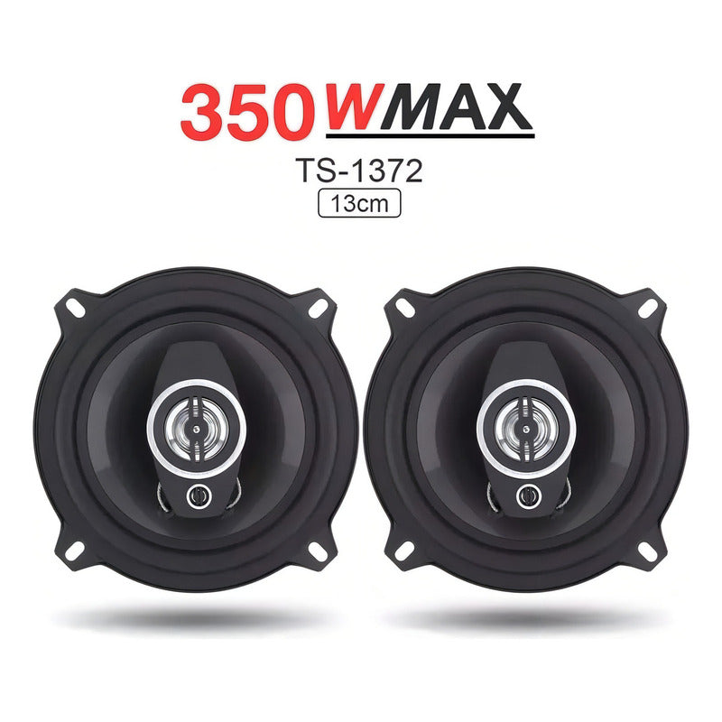 Parlantes Para Auto Pcinener Ts-1372 350w 13cms Color Negro