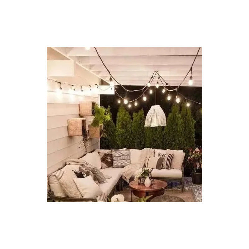 Soquete Guirnalda Terraza Patio Ampolletas Incluidas Decorac Cálida