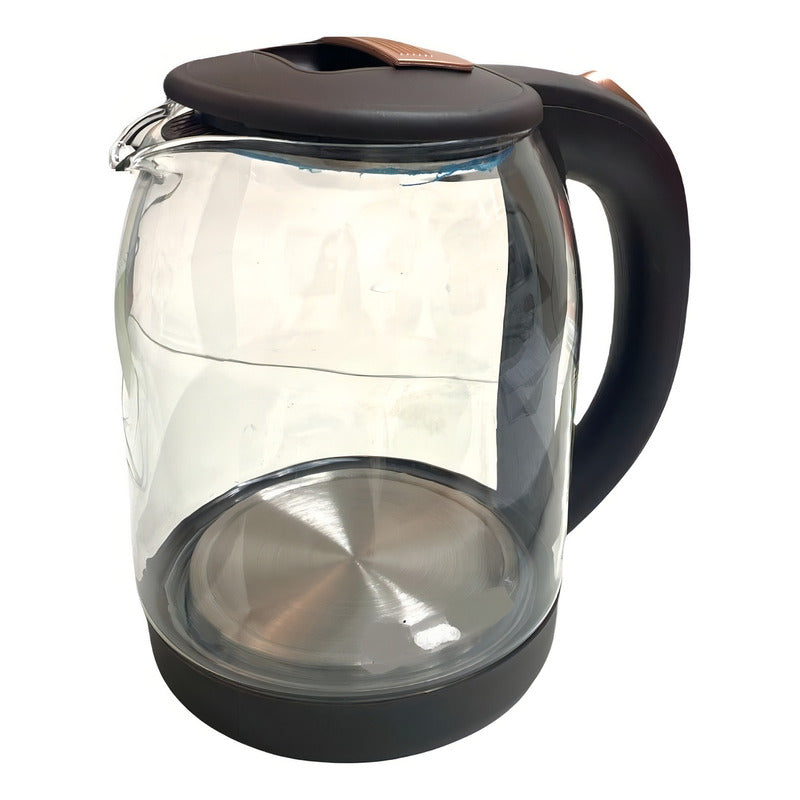 Hervidor De Agua Haeger Vidrio 2l Negro 600w Corte Automático
