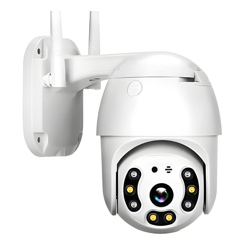 Cámara De Seguridad Jortan  Domo Exterior Wifi 360° Full Hd Blanco