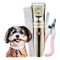 Maquina Para Cortar Pelo Y Uñas 2 En 1 Mascotas Perro Gato Dorado