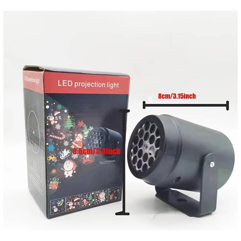 Luces Navidad Exterior Proyector Robotizado Giratorio Multicolor
