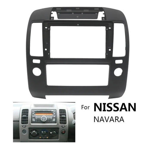 Bisel Adaptador Radio 9pul Nissan Navara 2006-2012 Negro