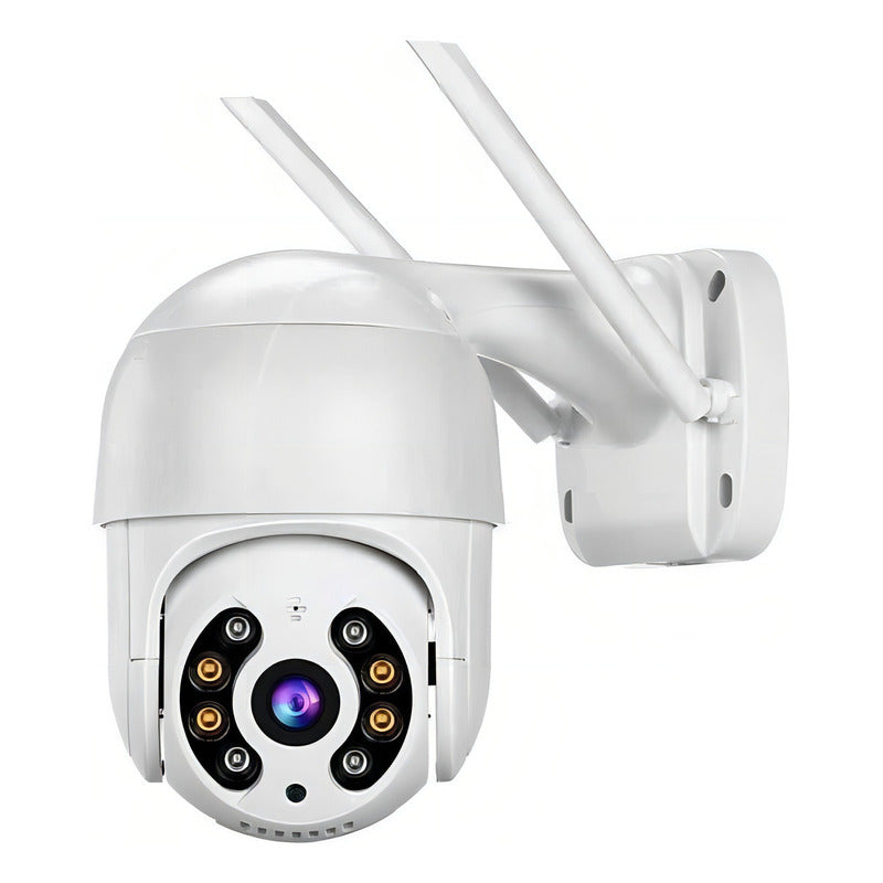 Cámara De Seguridad Jortan  Domo Exterior Wifi 360° Full Hd Blanco